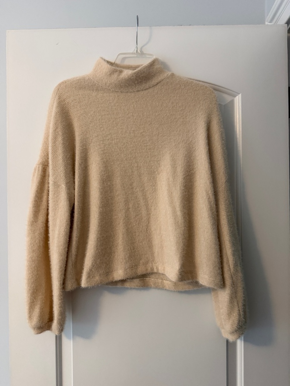 Sanctuary Cream Turtleneck Cozy Boxy Sweater